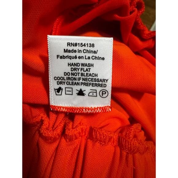 STAUD Marza Pants in Cayenne Wide-Leg Pants Vibrant Orange Size XL - Picture 6 of 6